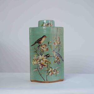 Chelsea House Blue White Song Leaf Ginger Jar - Product Image 1
