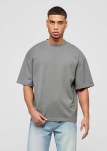 Camiseta de Hombre 100% Algodón, de Lujo, Cuello Redondo, Hombros Caídos, Diseño Personalizado con Logotipo, Corte Cuadrado, Algodón Orgánico - Product Image 4