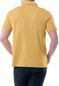 Polo en coton mélangé polyester pour homme, polos unis, polos personnalisés avec impression - Product Image 3