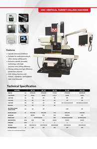 Fraiseuse à tourelle verticale universelle avec tête de ram et système de refroidissement, neuve en stock - Product Image 4