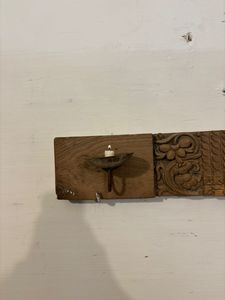Panel de Madera de Teca Vintage con Grabado Fino, Estilo Moderno de Mediados de Siglo, Artesanía, Decoración de Pared para Hogar u Oficina, Muebles de Exterior - Product Image 6