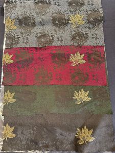 Tela de satén Jacquard de poliéster ultra suave 100%, peso medio, secado rápido, transpirable, hilo especial metálico, verde militar, ropa PK 1323 - Product Image 4