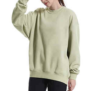 New Custom Logo Women's Soft Cotton Mock Neck Streetwear Embroidered <b>Jumper</b> Fleece Oversized <b>Pullover</b> Women Mockneck Sweatshirt - Product Image 2