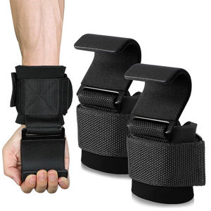 Excellent fournisseur, service OEM, crochets de musculation noirs extra résistants, fabriquez vos propres crochets de musculation par AMAZING INDUSTRIES - Product Image 3