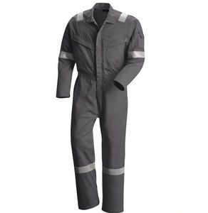 Overol de Trabajo Reflectante Amarillo para Hombre, Uniforme de Seguridad de Algodón con Franjas de Alta Visibilidad para Uso Industrial - Product Image 1