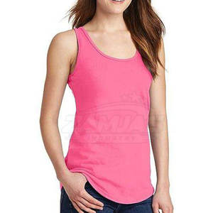 Camiseta sin mangas para mujer, nueva colección 2026, personalizada, transpirable, de secado rápido, sin mangas, de algodón tejido, color liso, informal, al por mayor - Product Image 6
