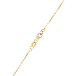 จี้เพชรทรงลูกแพร์ทองคำขาว 14K เพชรเพาะเลี้ยงแบบโซลิแทร์พร้อมสร้อยคอ - Product Image 3