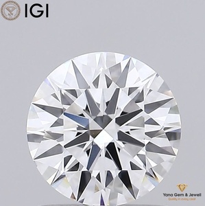 Impresionante Diamante Cultivado en Laboratorio CVD de 1.00 Quilates, Corte Redondo, Color D, Claridad VVS1, 6.39 MM, con Certificado IGI, Pieza Nupcial Personalizada - Product Image 1
