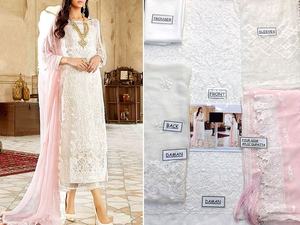 Robe de mariée brodée en mousseline de soie, tenue formelle, blanche, super soldes, collection 2021 - Product Image 2