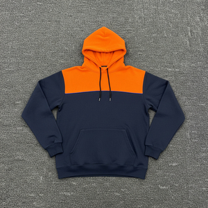 Sweat-shirts à capuche personnalisés de haute qualité pour hommes, streetwear, molleton épais, sweat-shirts à capuche personnalisés avec coutures pour hommes, bicolores - Product Image 3