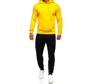 Vente en gros de vêtements de sport Survêtements d'entraînement en molleton pour hommes, ensemble deux pièces, survêtement de jogging pour hommes - Product Image 6