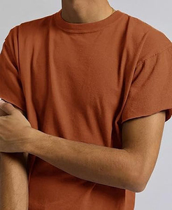 New Design Customized <b>Cropped</b> T-Shirts 100% Cotton Jersey Blank Plain Casual <b>Men</b> T Shirts Made Pakistan Cheap Price <b>For</b> Sale - Product Image 5