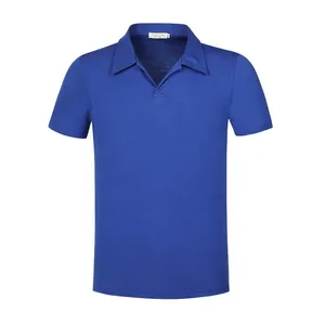 ผลิตโดย Render Industries OEM ขายส่ง เสื้อโปโลผู้ชายแบบเรียบ ดีไซน์ใหม่ คุณภาพสูง ระบายอากาศได้ดี - Product Image 5