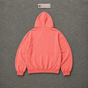 Sudadera con capucha y cremallera completa personalizada, rosa coral, con arte facial, estilo oversize, streetwear, gráfico, unisex, moda casual - Product Image 6