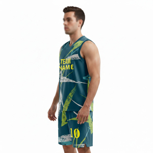 <b>Unique</b> Design High Quality Basketball Uniform Men Quick Dry Wholesale Basketball Uniform Sports Wear Basketball Uniform - Product Image 3