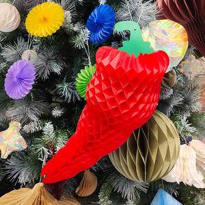 Wholesale <b>Summer</b> Thanksgiving Easter Party <b>Decoration</b> Tissue Paper Chili Pepper Centerpiece 43CM Height Offset Printed CE-9P002 - Product Image 6