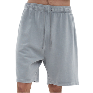 Summer Vintage Wash Men Drawstring Cargo <b>Shorts</b> Comfortable 420g Retro French Terry <b>Shorts</b> <b>Woven</b> Breathable Eco-Friendly <b>Shorts</b> - Product Image 1