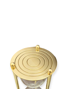 Shiny Brass Hourglass <b>Sand</b> <b>Timer</b> Luxury Desk Accessory - Product Image 3