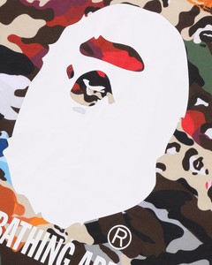 Herren Camouflage T-Shirt Weiß mit Affenkopf-Logo Kurzarm Rundhals Streetwear 100% Baumwolle Wärmeübertragungsdruck - Product Image 6