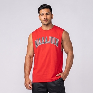 Débardeur blanc sans manches pour homme Marajdin, col rond uni, décontracté, respirant, 100 % polyester, anti-boulochage, broderie 3D - Product Image 3