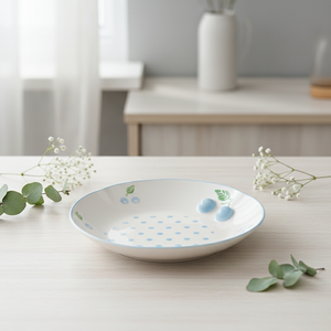 Plato Lateral de Porcelana Fina de Primera Calidad 3460985C-20, Nuevo, con Estampado de Arándanos y Puntos - Product Image 3