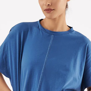 Camisetas cortas deportivas para mujer, talla adulta, color personalizado, color sólido y estampado sólido, camisetas cortas para mujer - Product Image 5