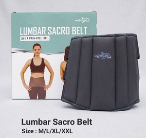 Cinturón lumbar de soporte para la espalda baja, compresión ortopédica, alivio del dolor, tela elástica transpirable, correas ajustables - Product Image 2