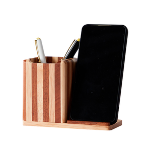 ที่วางปากกาไม้ทำมืออเนกประสงค์ทันสมัย ที่วางโทรศัพท์ ของตกแต่งสร้างสรรค์ ของที่ระลึกงานฝีมือจากธรรมชาติ - Product Image 2