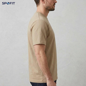 Camiseta de Hombre 100% Algodón con Lavado Vintage, Cuello Redondo, Manga Corta, Tejido de Punto, Impresión de Foto Personalizada, Estilo Urbano - Product Image 6