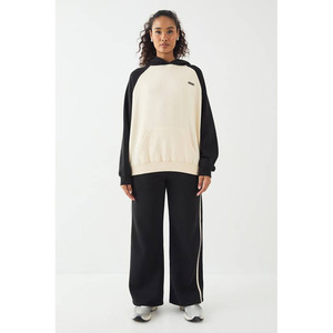 Conjunto Deportivo de Felpa para Mujer, 100% Algodón, con Estampado Frontal Personalizado y Bordado, para Invierno - Product Image 1