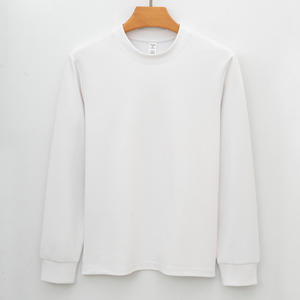 เสื้อยืดบลังค์แวร์ผู้ชาย คอกลม แขนสั้น ผ้าฟลีซ ทรงปกติ พรีเมียม ผ้าไหม/ผ้าฝ้าย 280 กรัม ป้องกันแบคทีเรีย แห้งเร็ว - Product Image 5