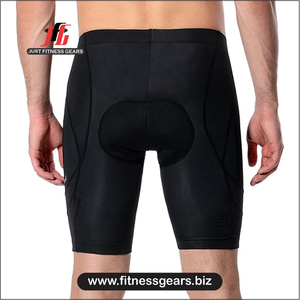 High Performance Eco-Friendly Breathable Spandex/Polyester <b>Cycling</b> <b>Shorts</b> Customizable Options Men-<b>Padded</b> Comfort Quick Dry - Product Image 2