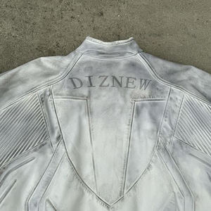 เสื้อแจ็คเก็ตหนังวัวแท้สำหรับผู้ชาย DIZNEW Fashion ออกแบบเองได้ คอตั้ง แจ็คเก็ตมอเตอร์ไซค์แบบเรียบง่ายสำหรับผู้ชาย - Product Image 4