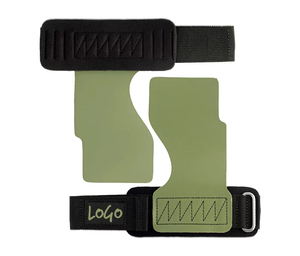 Poignées de paume réglables en néoprène avec motif antidérapant pour l'entraînement des doigts, vert et noir, poignées de paume avec la meilleure qualité OEM - Product Image 1