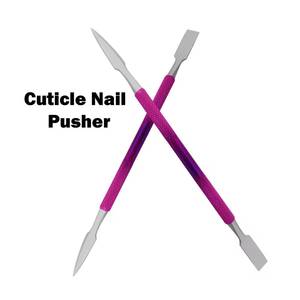 Ensemble d'outils pousse-ongles chirurgicaux Morje à double tête en acier inoxydable avec manche dégradé rose pour manucure (double usage) - Product Image 5
