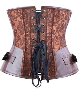Corsets vintage pour femmes, sexy, gainants, respirants, en cuir moderne, pour grandes tailles - Product Image 2