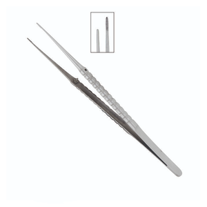 Pinzas de microcirugía Cooley de alta calidad, atraumáticas, de 18 cm, de acero inoxidable, instrumento quirúrgico de precisión para microcirugía - Product Image 1