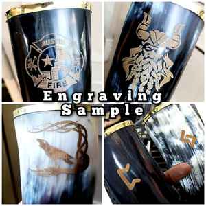 2 Soportes Artesanales Modernos y Ecológicos para Cuernos Vikingos, para Adultos, Jarra de Cerveza Ecológica, Tazas de Cuerno Hechas a Mano, Regalos de Juego de Tronos - Product Image 4