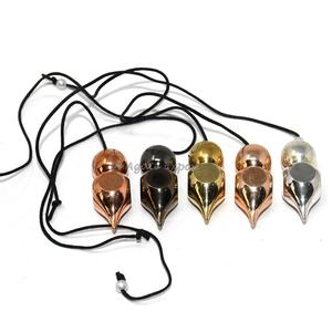 Curación de latón péndulo | Péndulo de Metal con cadena - Product Image 2