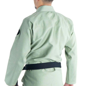 Kimono de Jiu-Jitsu unisexe vert clair 100% coton, coupe régulière, respirant, antibactérien, séchage rapide, uniforme de Jiu-Jitsu pour adultes - Product Image 4