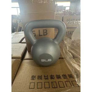 Kettlebell da 5 libbre rivestito in vinile per allenamento di forza da casa per donne - Product Image 3