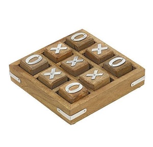 เกมติ๊กแท็กโทไม้ขนาดสั่งทำ เกมกลางแจ้ง ขายส่ง เกมติ๊กแท็กโทไม้ XO กระดานหมากรุกไม้ ราคาดี - Product Image 3