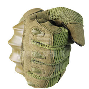 Gants de paintball professionnels en cuir, paume renforcée, antidérapants, sangle de poignet réglable, ajustement confortable pour l'entraînement et le jeu - Product Image 5