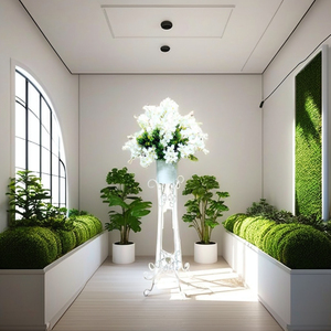 Support à fleurs en métal, support décoratif en fer pour arrangements de fleurs artificielles, écologique, léger, intérieur/extérieur, mariage - Product Image 1