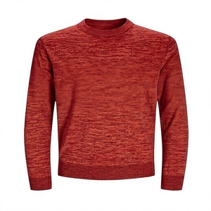 INFLOW SPORTS Pull en maille décontracté pour homme, col rond, noir, hiver, 100% polyester, anti-rides, luxe personnalisé - Product Image 5