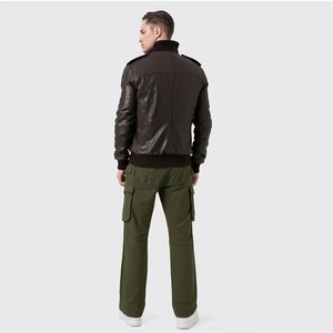 Veste en cuir PU synthétique pour homme, style motard classique, design tendance hiver, écologique, nouvelle arrivée, Proventure Industry Custom. - Product Image 2