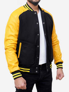 Custom Unisex Plus Size Varsity <b>Jacket</b> Geometric Pattern 100% Wool Hooded Streetwear Sports <b>Jacket</b> - Product Image 4