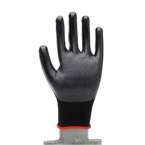 Anti-Slip <b>Textured</b> Nitrile Safety Gloves Knit Wrist General Purpose Latex-Free <b>Powder</b>-Free - Product Image 1