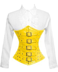 คอร์เซ็ตของผู้หญิงวินเทจชุดกระชับสัดส่วนเซ็กซี่แบบโอเวอร์บัสท์คอร์เซ็ทหนังระบายอากาศทันสมัยสำหรับขนาดใหญ่พิเศษ - Product Image 1