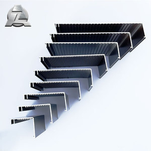Rebord <span class=keywords><strong>de</strong></span> fenêtre en <span class=keywords><strong>aluminium</strong></span> thermolaqué sur mesure - Profilé d'extrusion métallique étanche pour extérieur, idéal pour la décoration <span class=keywords><strong>de</strong></span> bâtiments modernes - Product Image 2